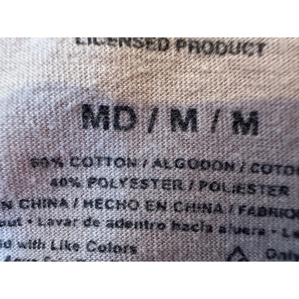 GM Official Licensed 1965 Corvette Graphic Baby Tee Tan Khaki Medium - Picture 4 of 5